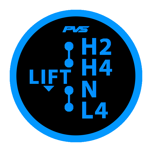 4WD Transfer Selector Sticker