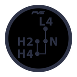 4WD Transfer Selector Sticker