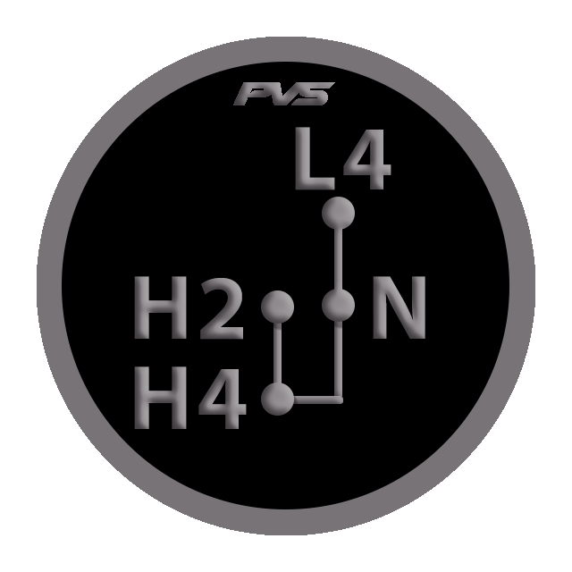 4WD Transfer Selector Sticker