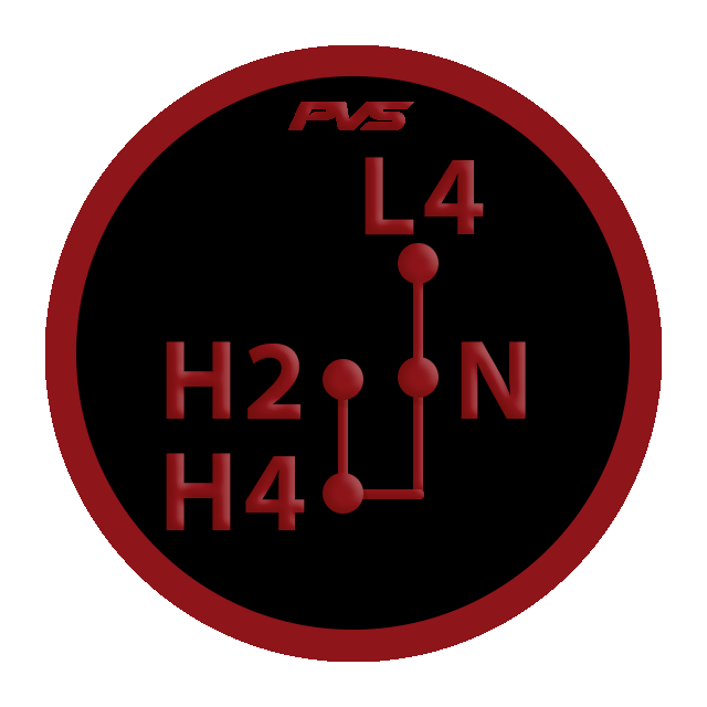4WD Transfer Selector Sticker