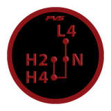 4WD Transfer Selector Sticker