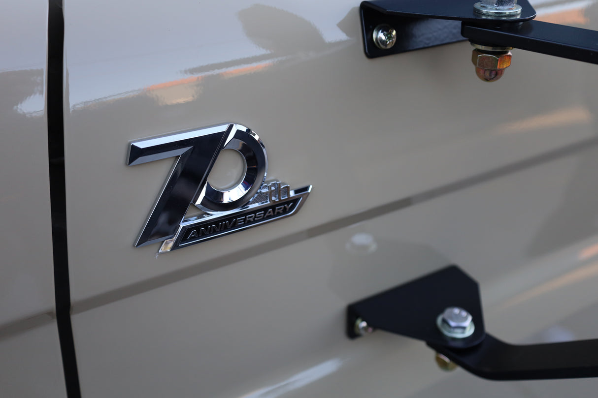 70th Anniversary Side Emblem Sticker to suit Toyota LandCruiser 70 80 100 Series