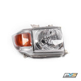 Chrome DIY Open Unsealed Headlight Housings to suit Toyota LandCruiser 70 (PAIR)